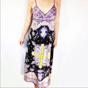 🧚‍♀️Eci New York  Lavender Floral Maxi Dress.